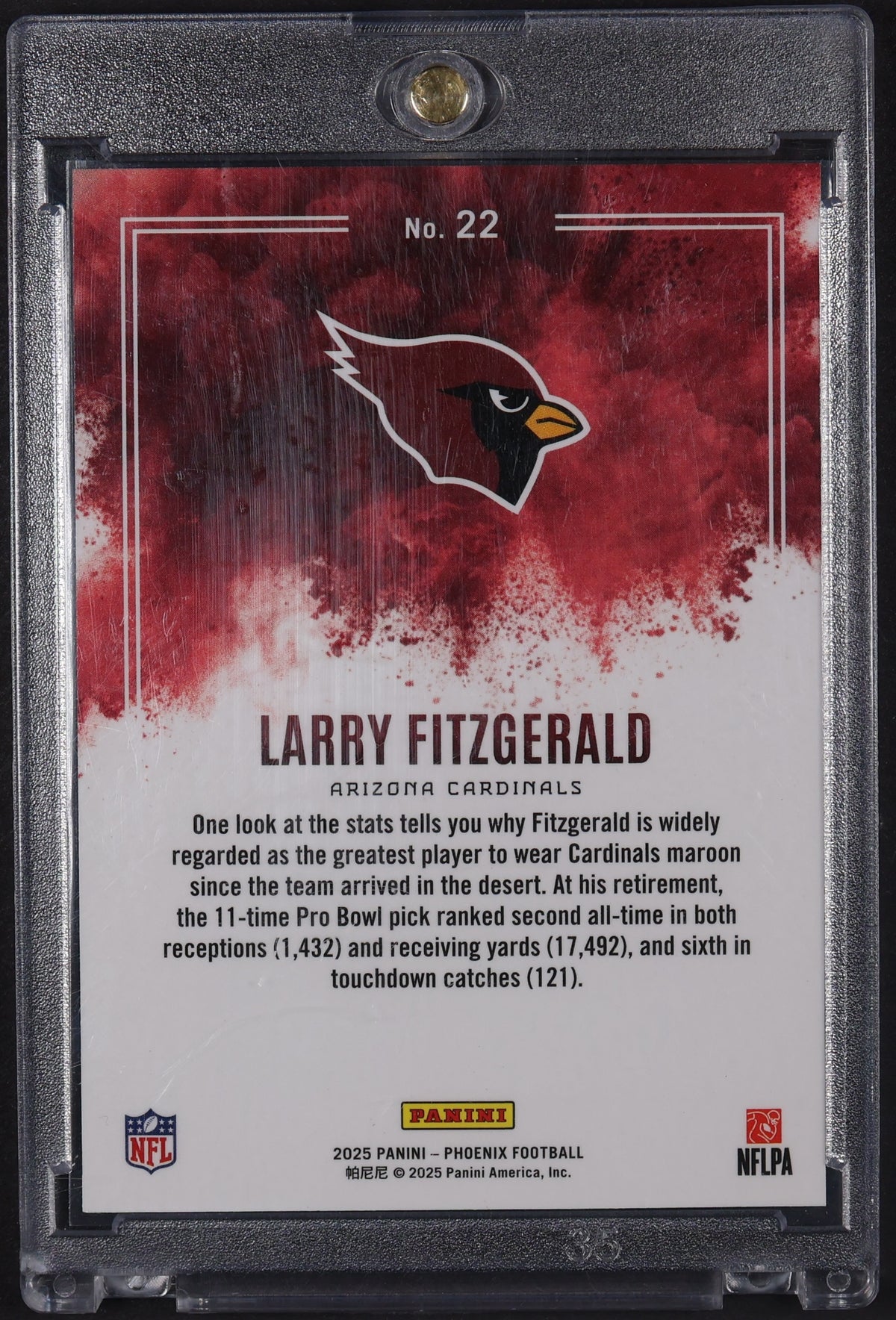 2025 Panini Phoenix #22 Larry Fitzgerald Color Blast
