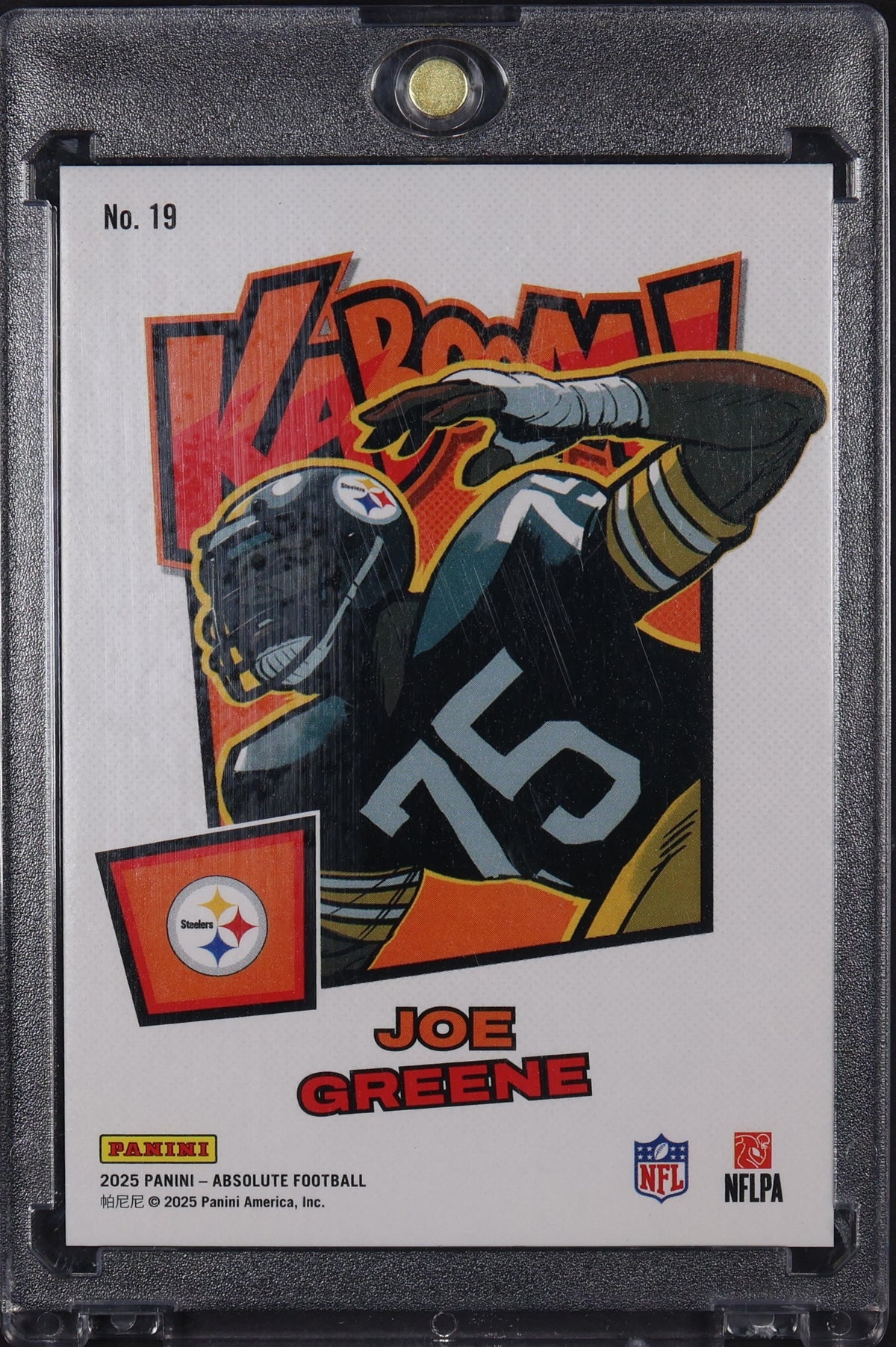2025 Panini Absolute #19 Joe Greene Kaboom! Horizontal