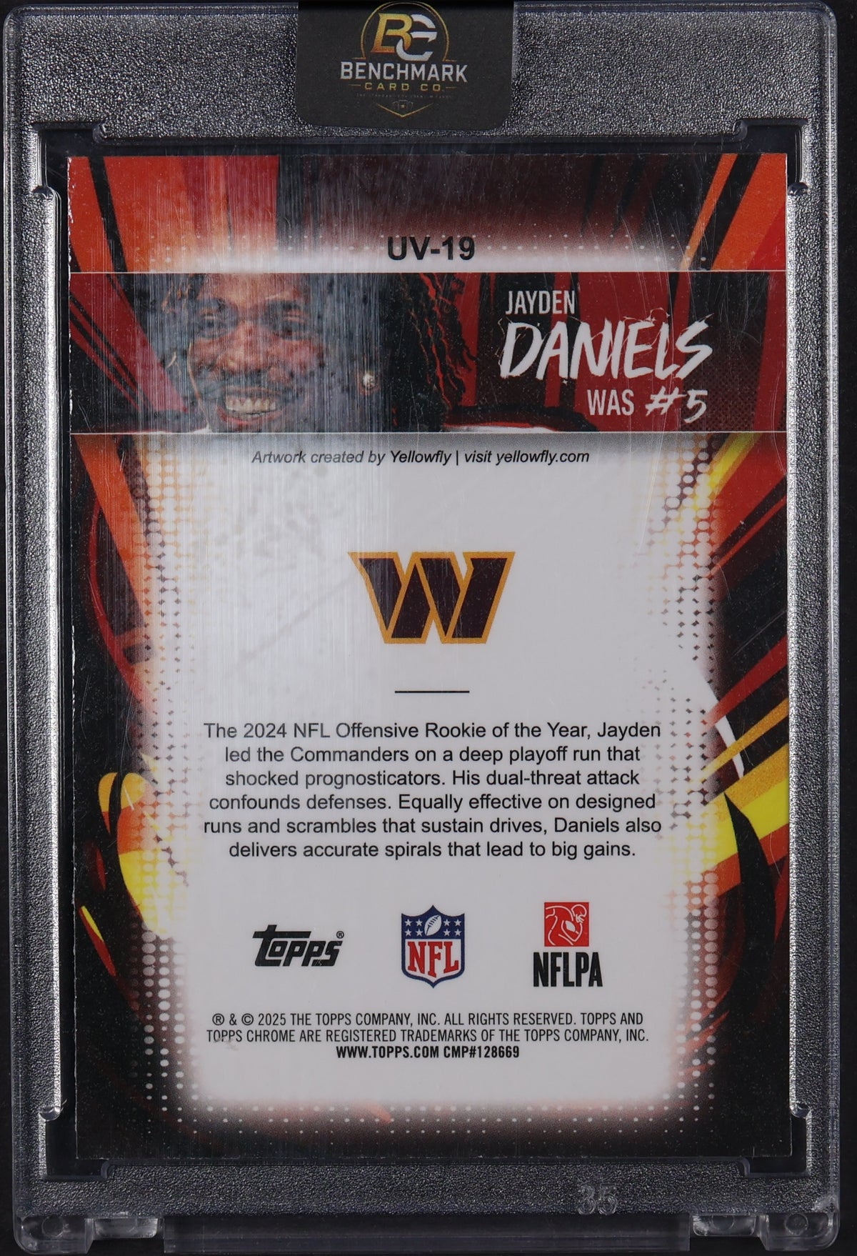 2025 Topps Chrome #UV-19 Jayden Daniels Ultra-Violet All-Stars