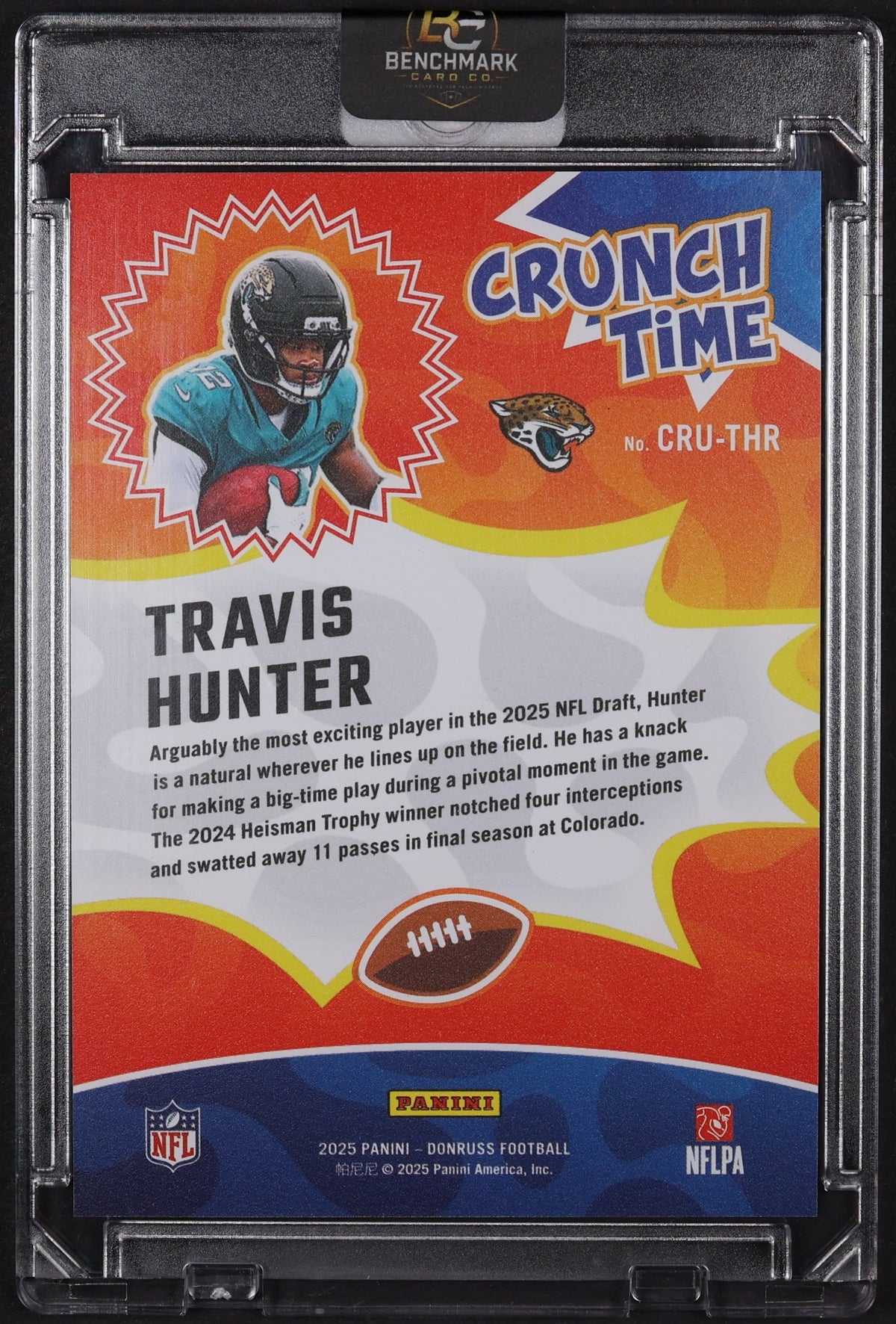 2025 Donruss #CRU-THR Travis Hunter Crunch Time