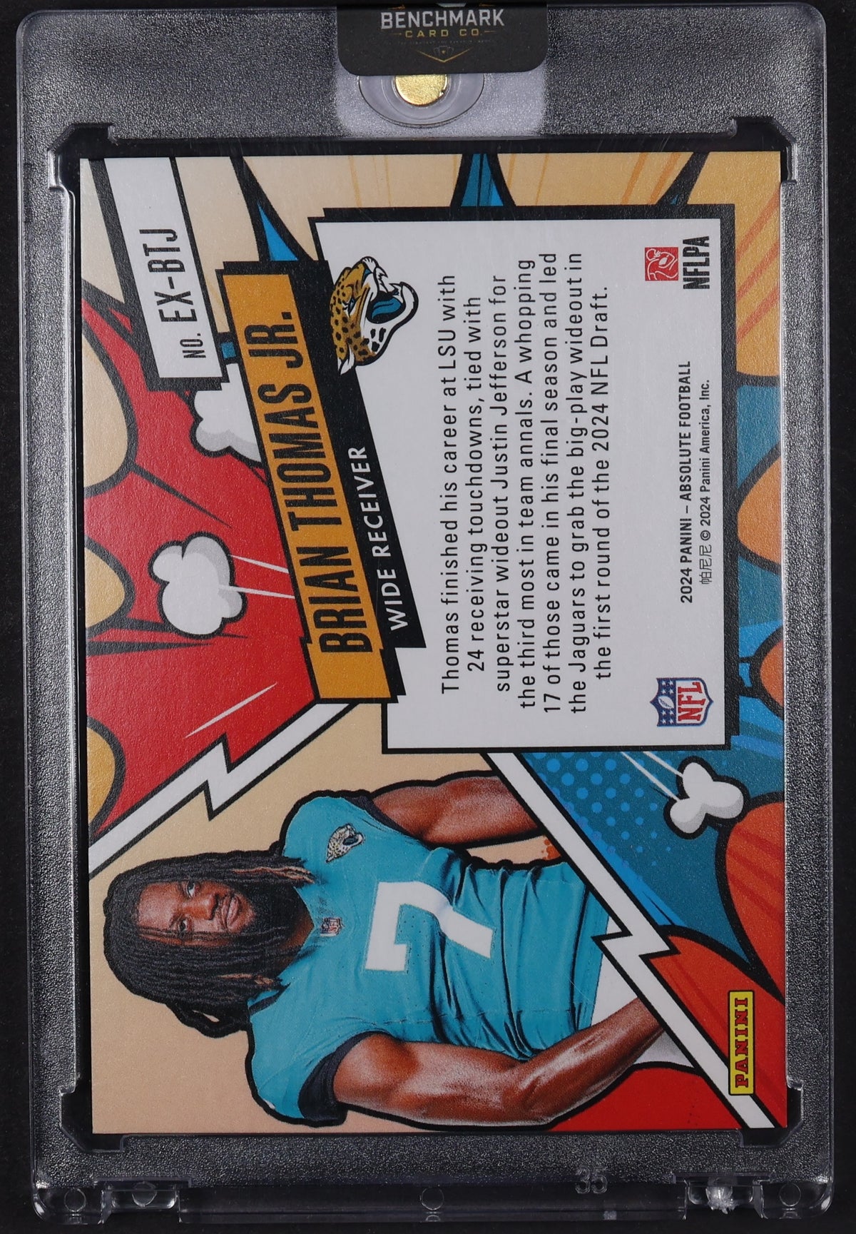 2024 Panini Absolute #EX-BTJ Brian Thomas Jr. Explosive