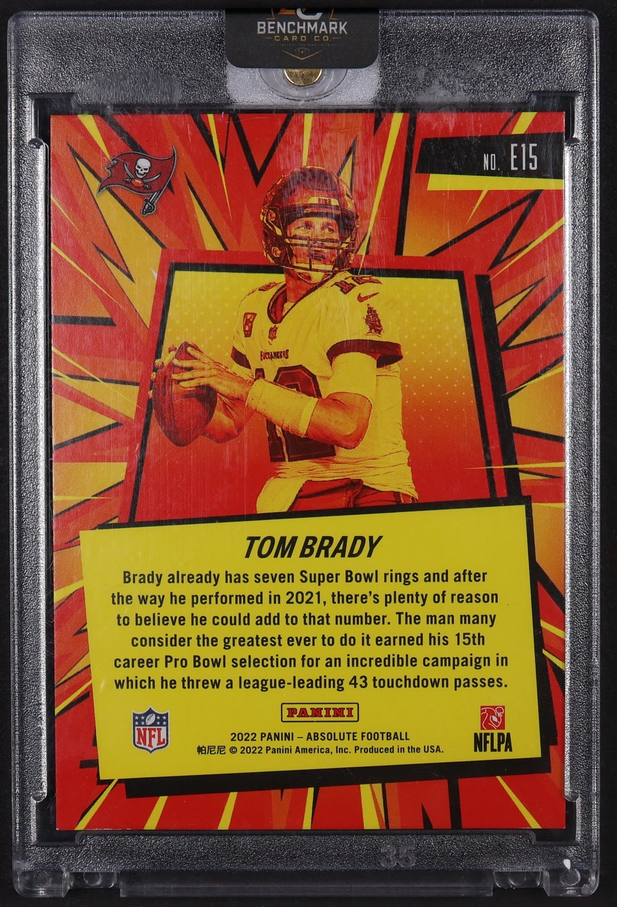 2022 Panini Absolute #E15 Tom Brady Explosive