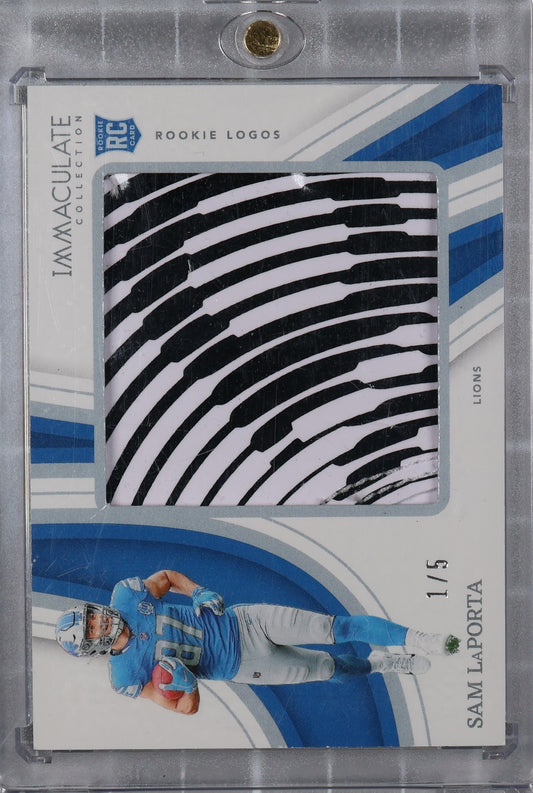 2023 Panini Immaculate Collection #RL-SLAP Sam LaPorta Rookie Gloves #/5