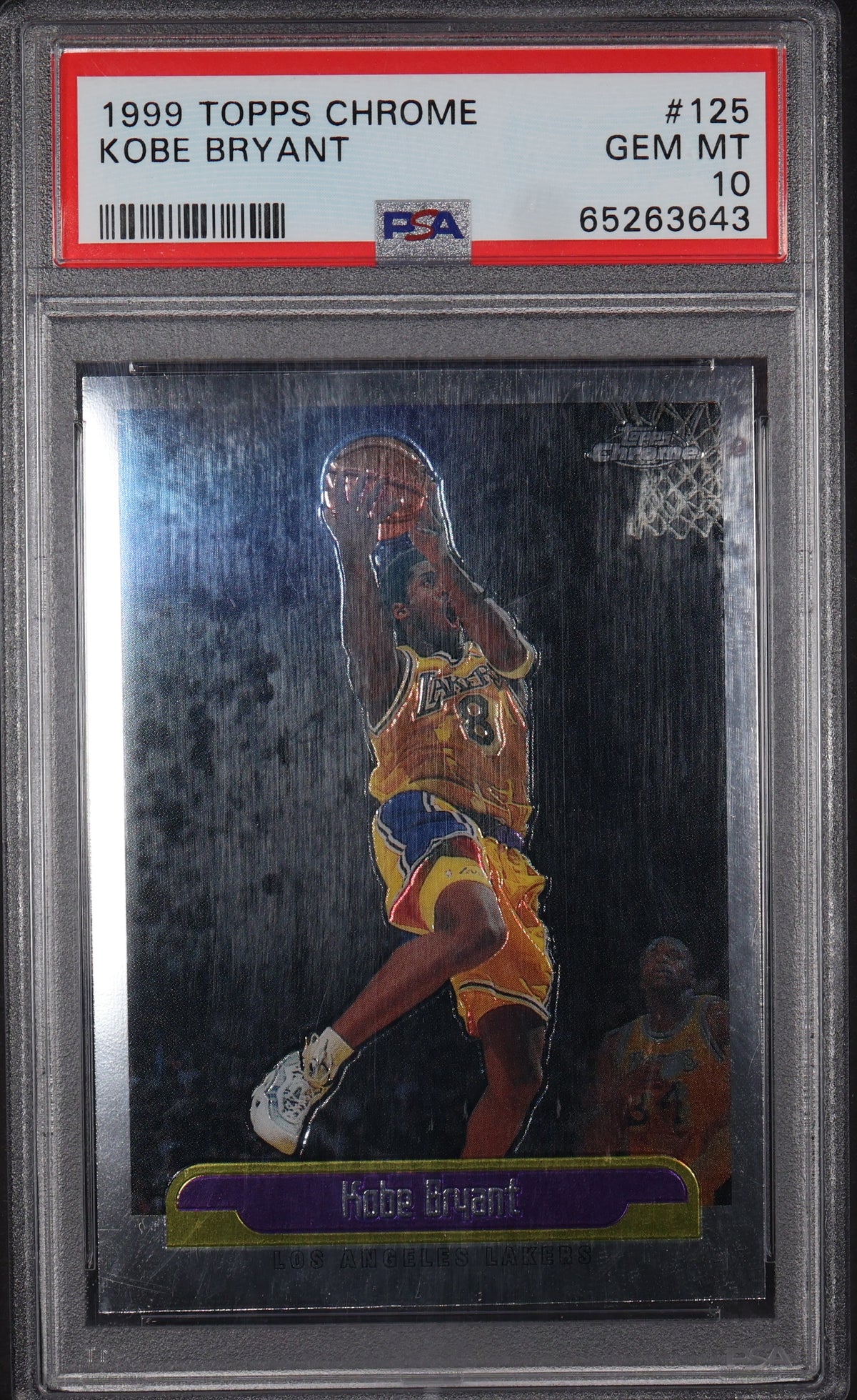 1999-00 Topps Chrome #125 Kobe Bryant Refractors PSA 10