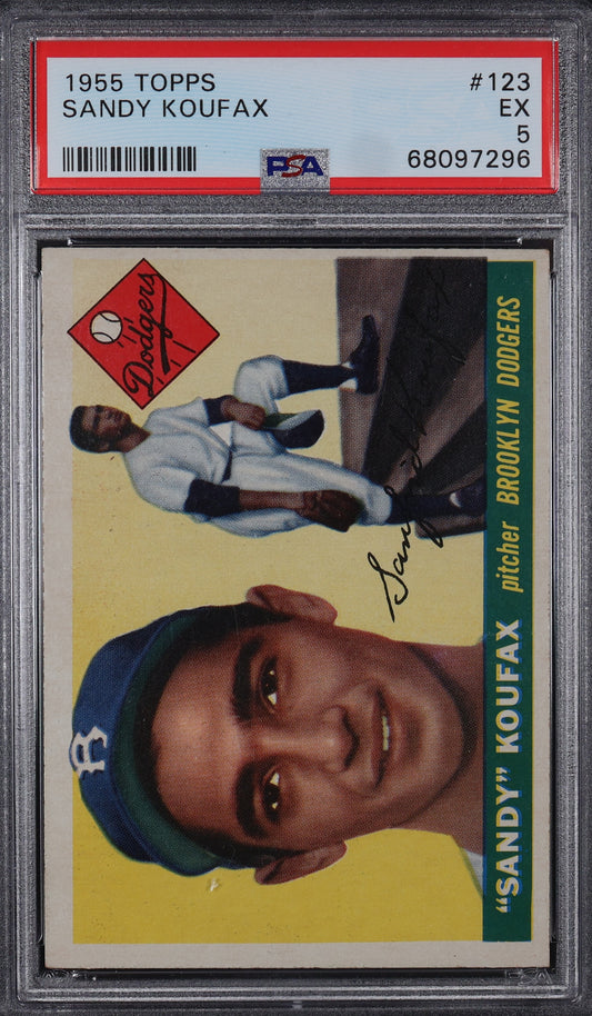 1955 Topps #123 "Sandy" Koufax PSA 5