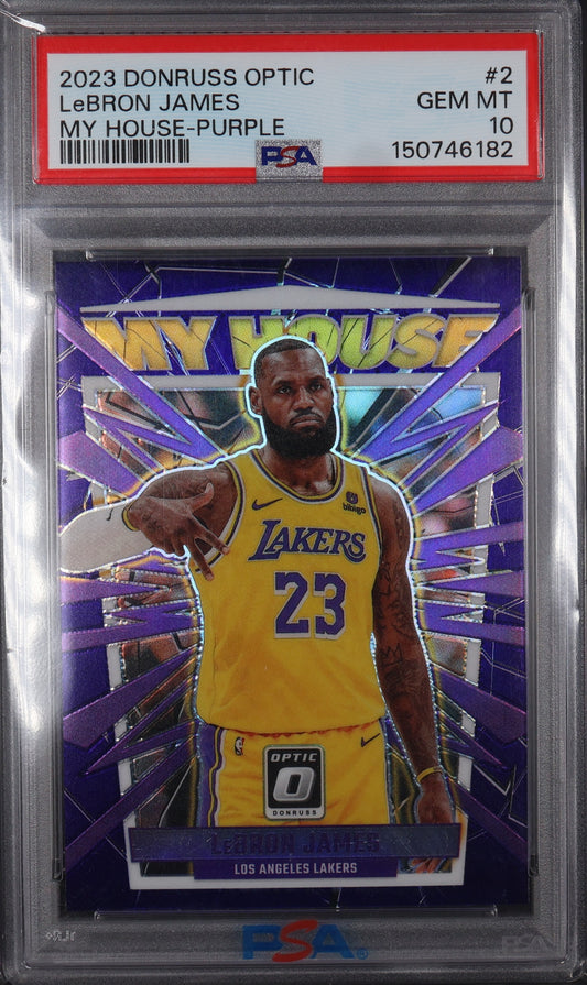 2023-24 Donruss Optic #2 LeBron James My House Holo PSA 10