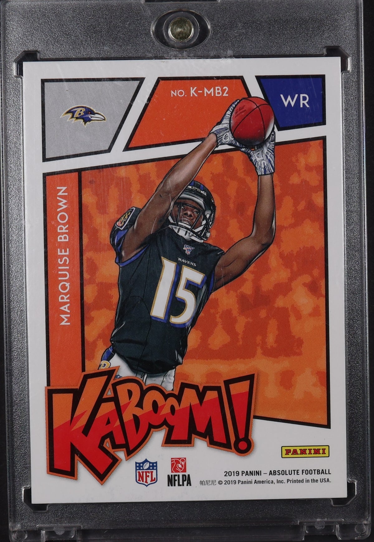 2019 Panini Absolute #K-MB2 Marquise Brown Kaboom