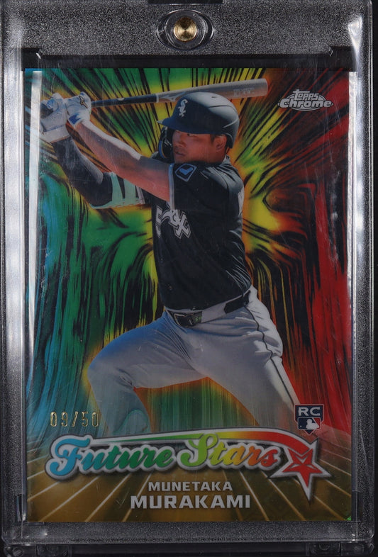 2026 Topps Chrome #FS-1 Munetaka Murakami Future Stars Gold Wave Refractors #/50