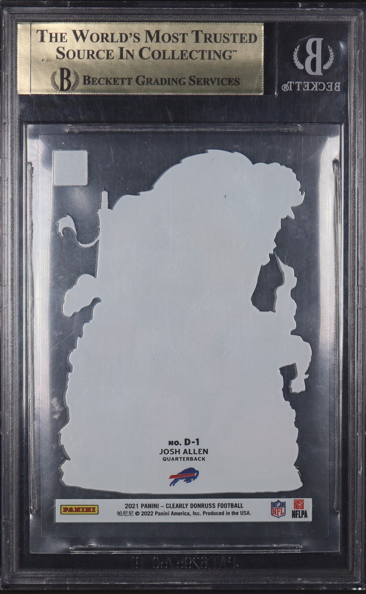 2021 Clearly Donruss #D-1 Josh Allen Downtown BGS 9.5