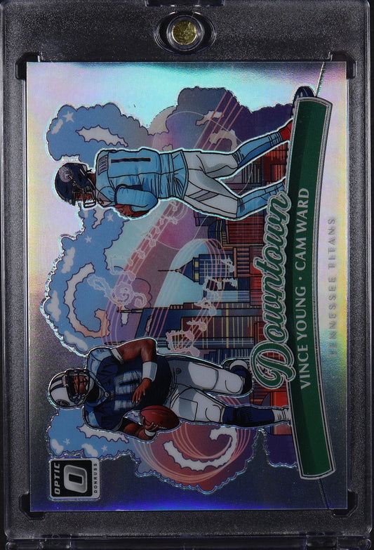 2025 Donruss Optic #2 Cam Ward / Vince Young Downtown Duos