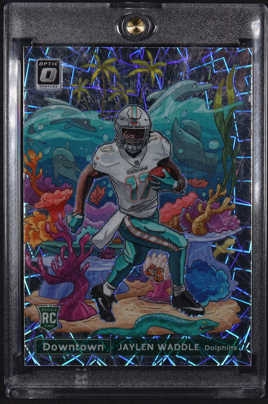 2021 Donruss Optic #DT-37 Jaylen Waddle Downtown!