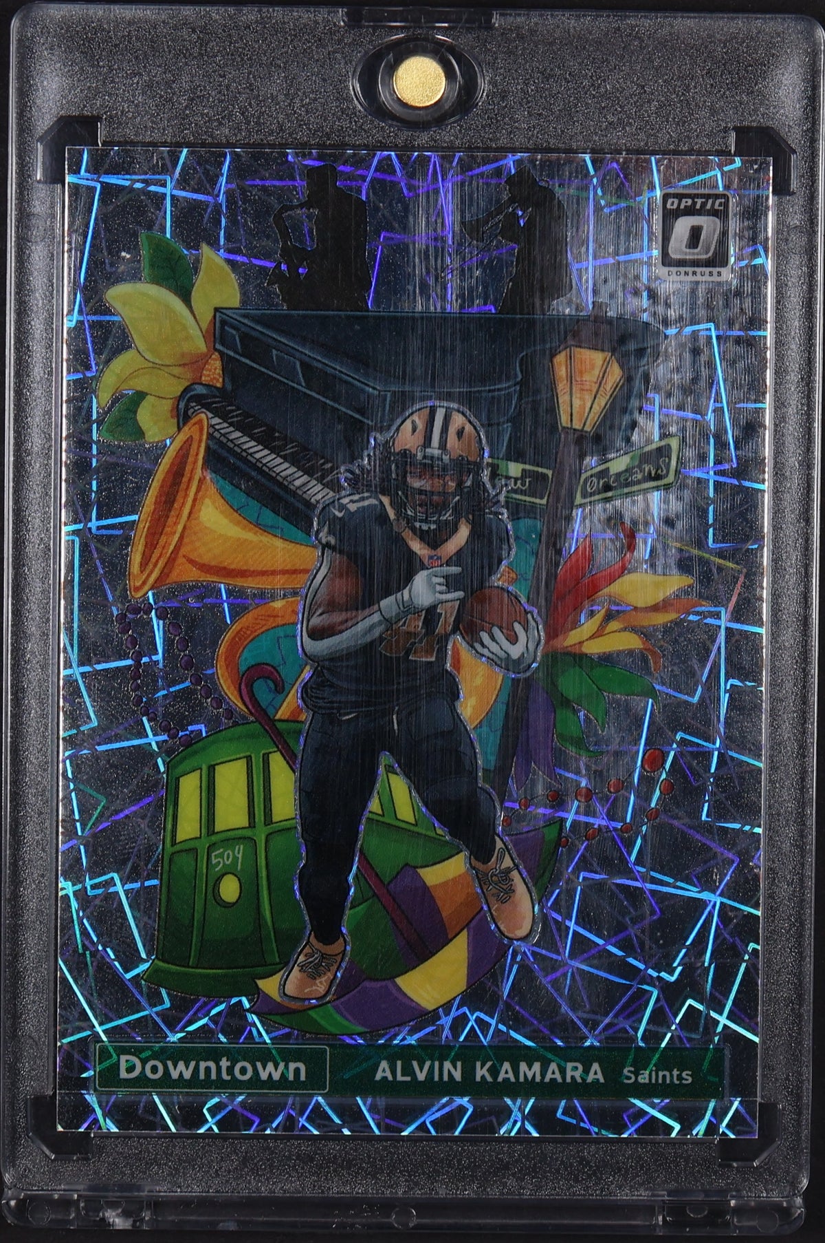 2021 Donruss Optic #DT-22 Alvin Kamara Downtown!