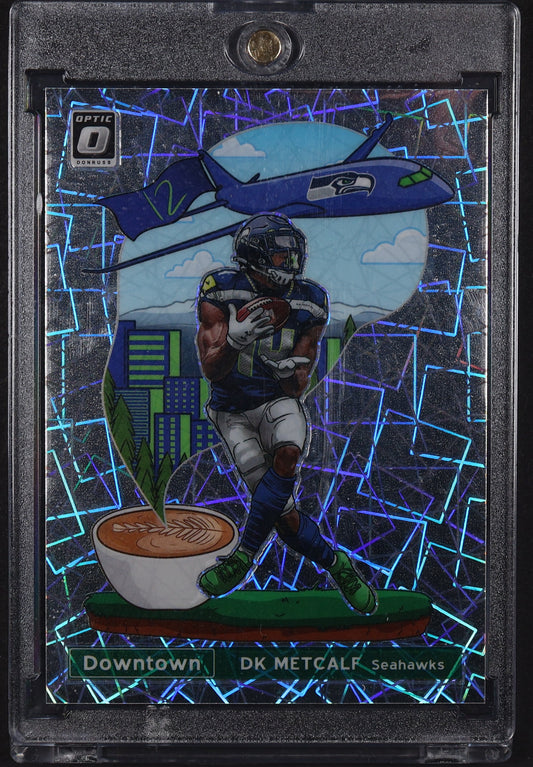 2021 Donruss Optic #DT-32 DK Metcalf Downtown!