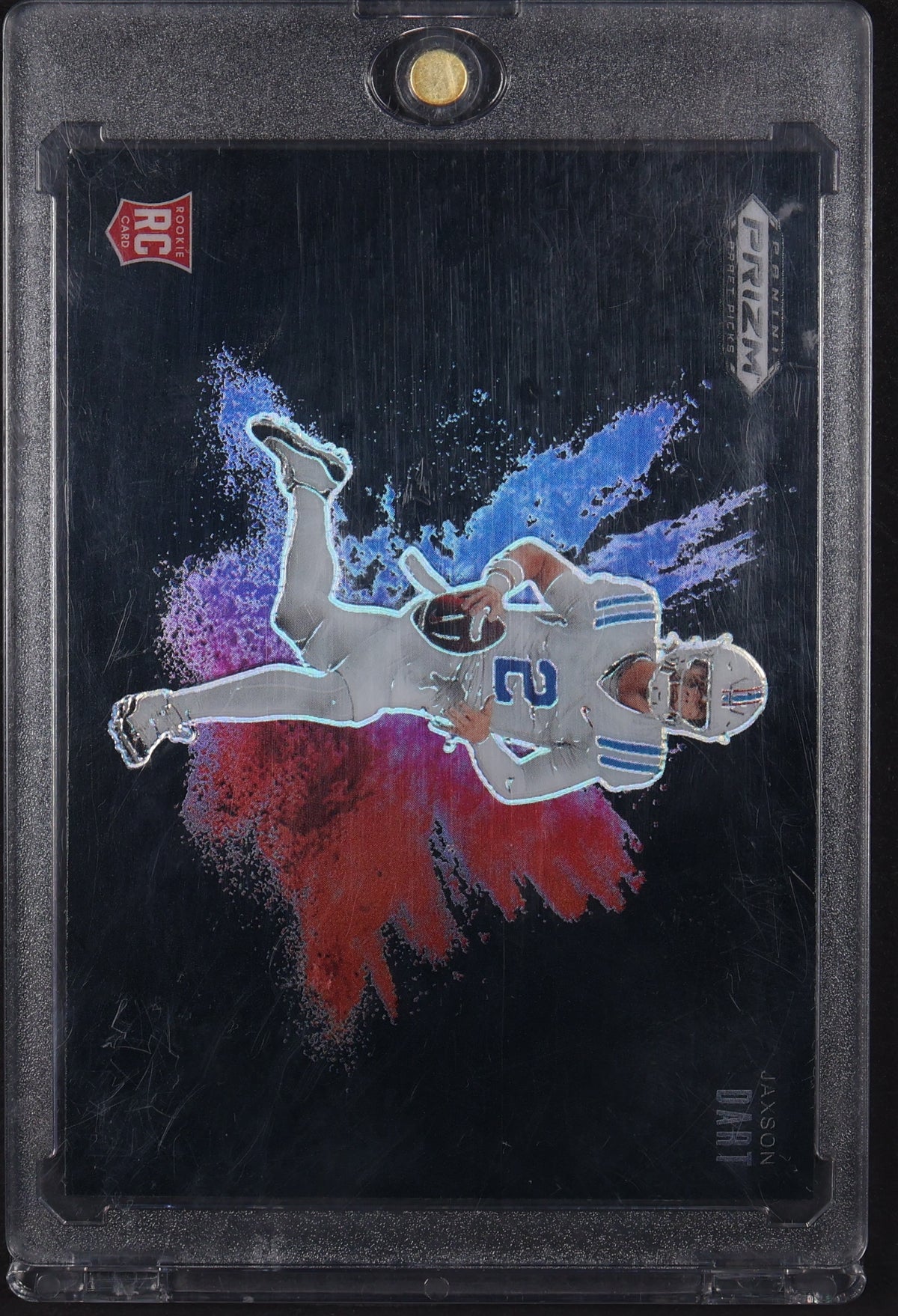 2025 Panini Prizm Draft Picks #14 Jaxson Dart Black Color Blast