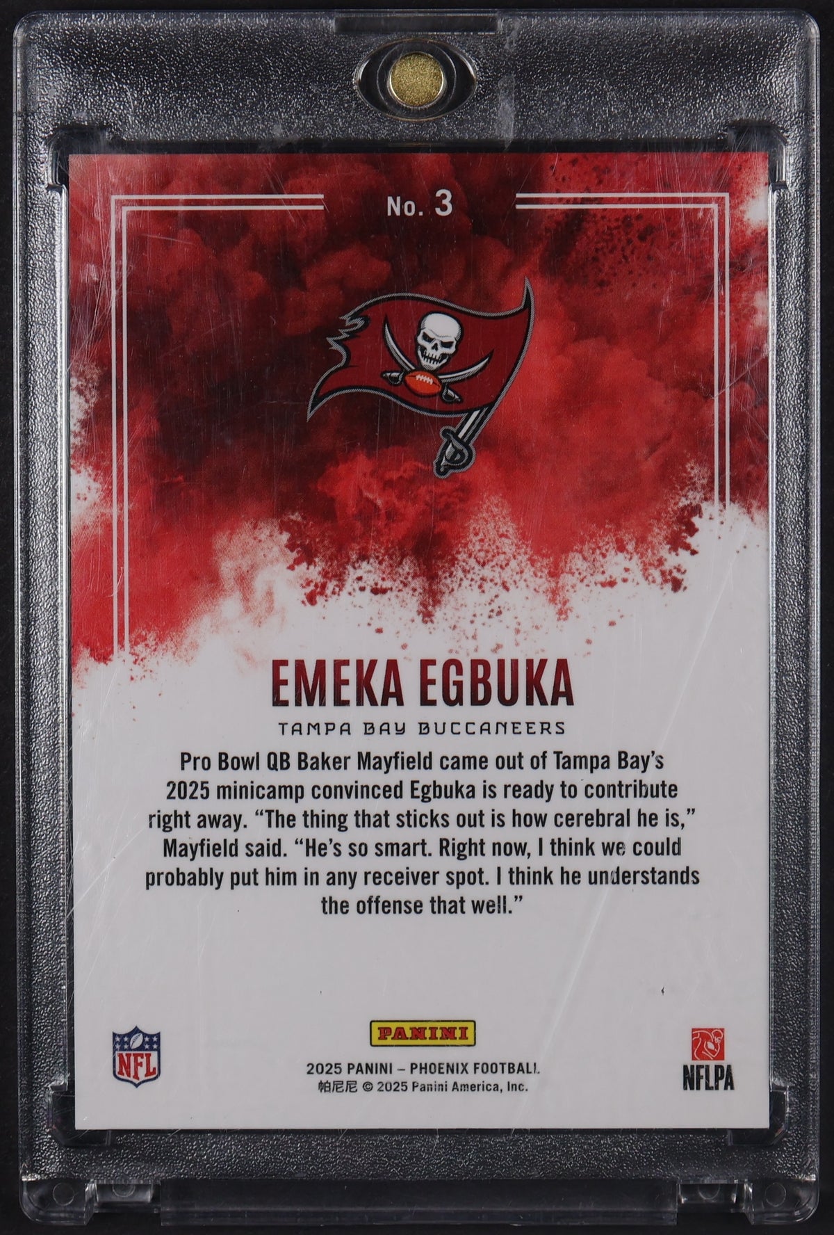 2025 Panini Phoenix #3 Emeka Egbuka Color Blast