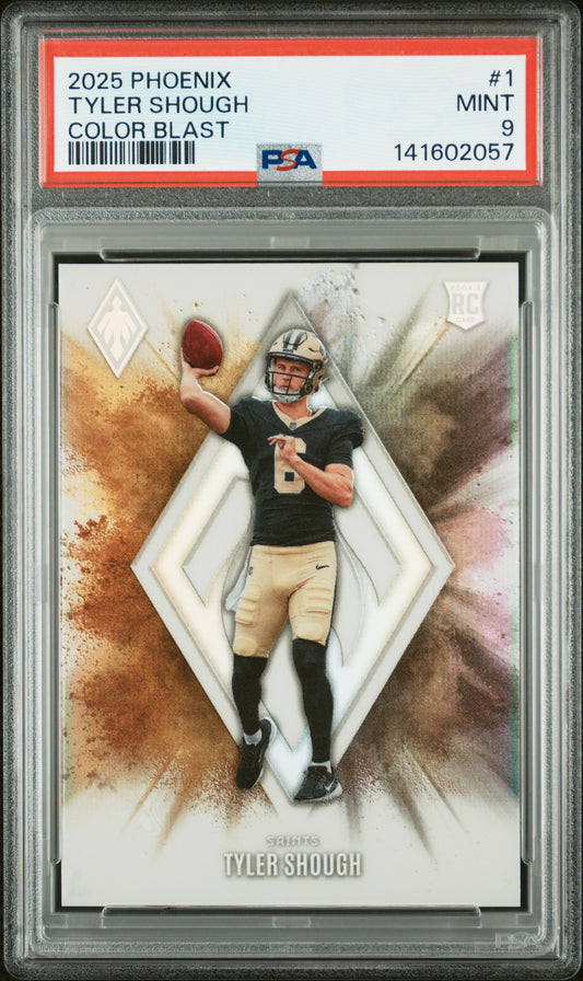 2025 Panini Phoenix Color Blast #1 Tyler Shough PSA 9