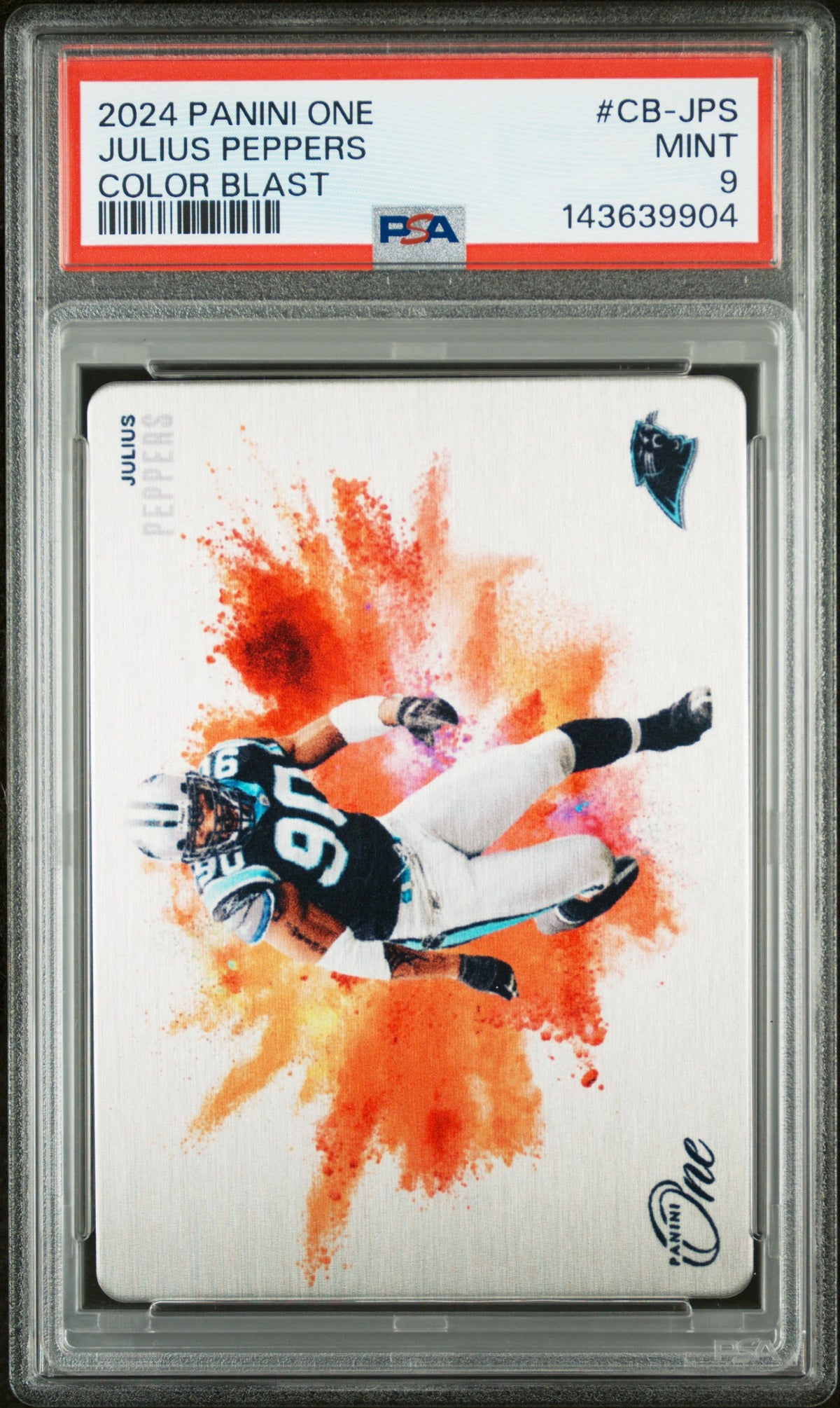 2024 Panini One Color Blast #CB-JPS Julius Peppers PSA 9