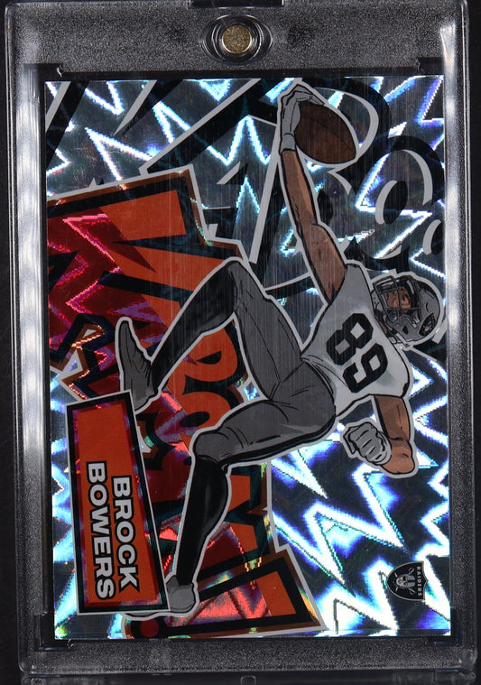 2025 Panini Absolute #8 Brock Bowers Kaboom! Horizontal