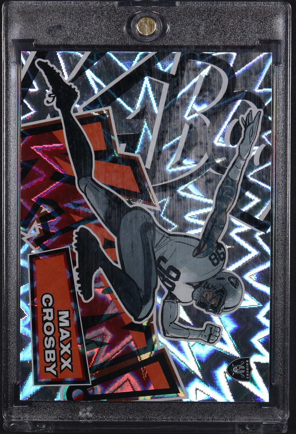 2025 Panini Absolute #2 Maxx Crosby Kaboom! Horizontal