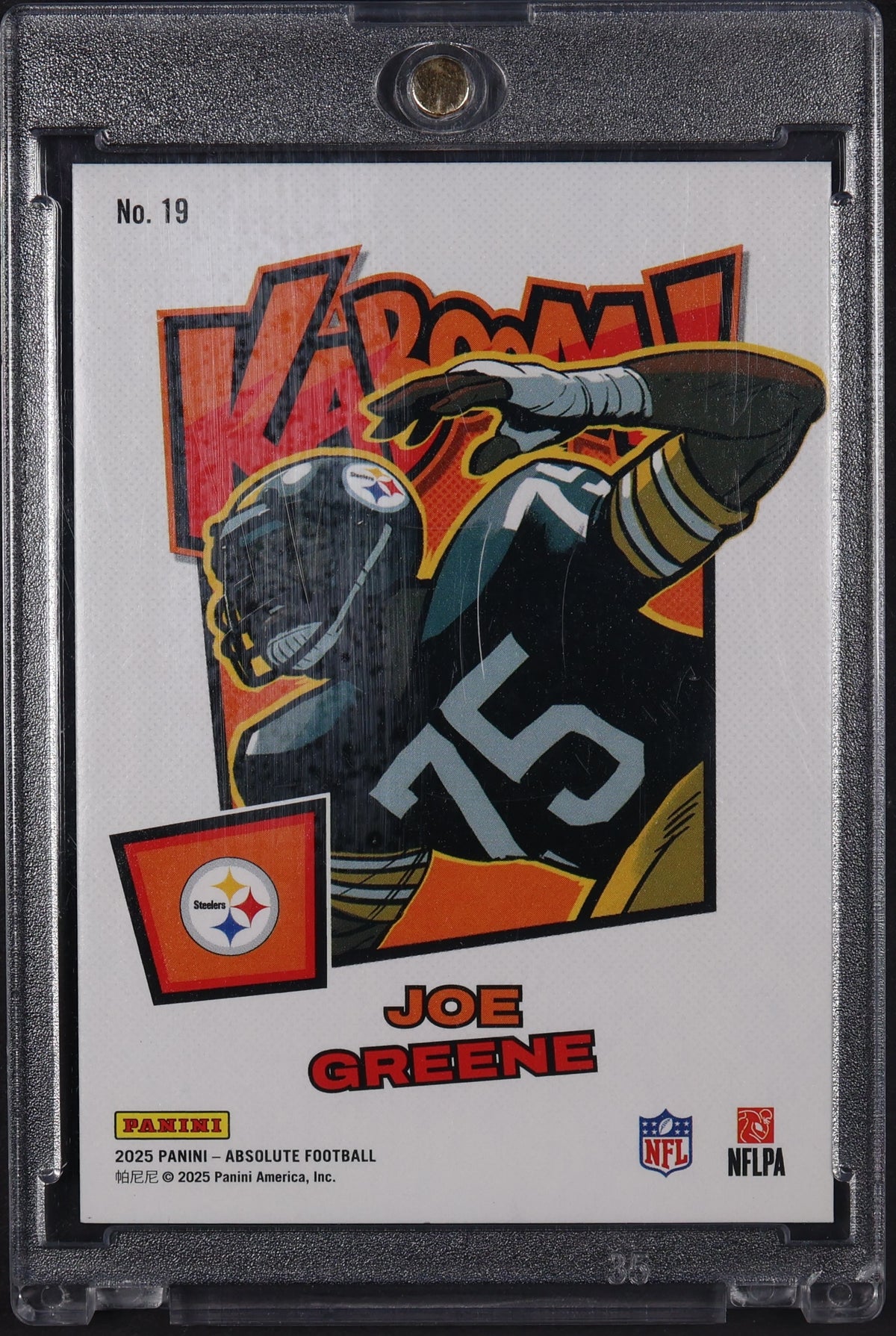 2025 Panini Absolute #19 Joe Greene Kaboom! Horizontal