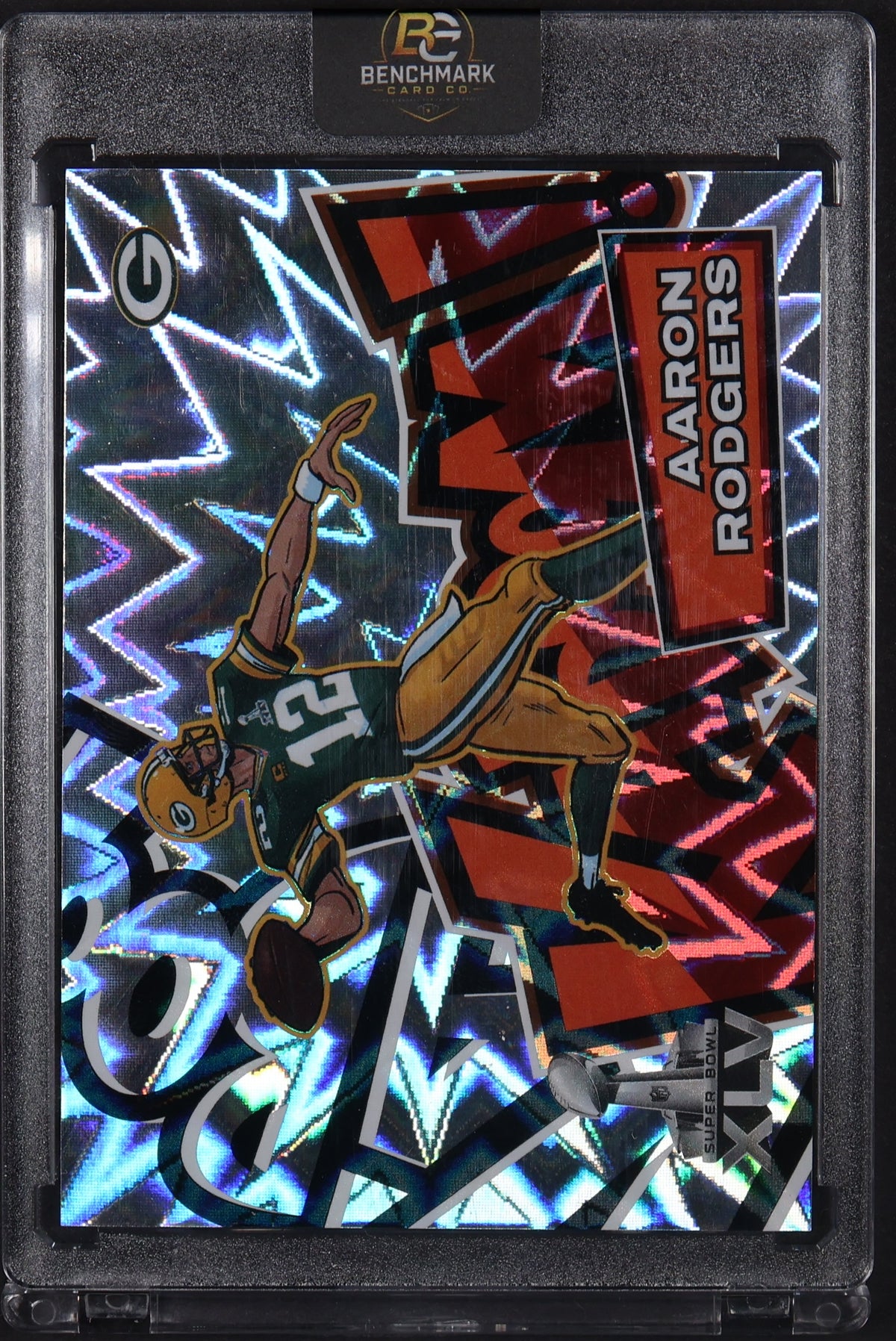 2025 Panini Absolute #3 Aaron Rodgers Kaboom! Super Bowl Horizontal