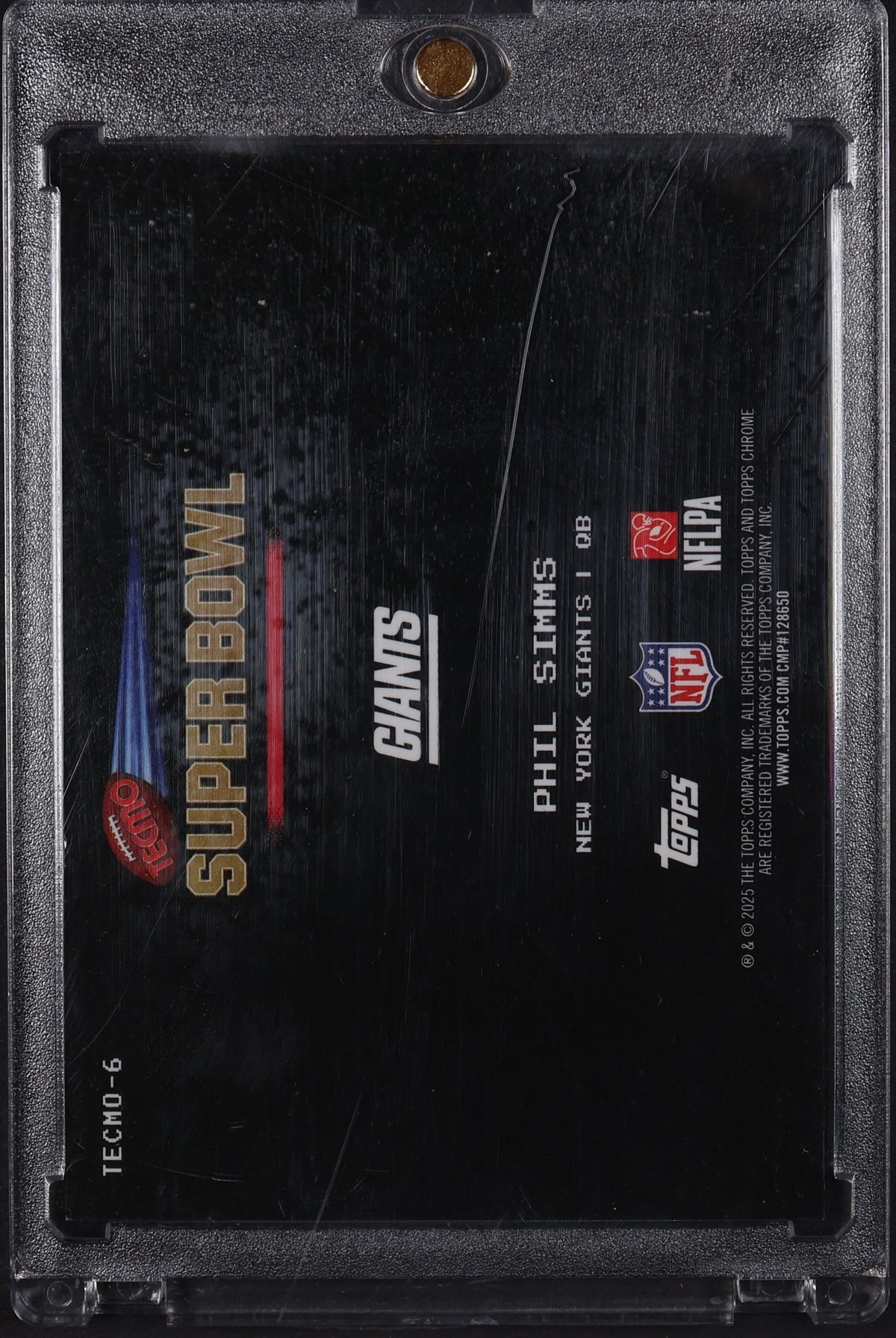 2025 Topps Chrome #TECMO-6 Phil Simms Tecmo