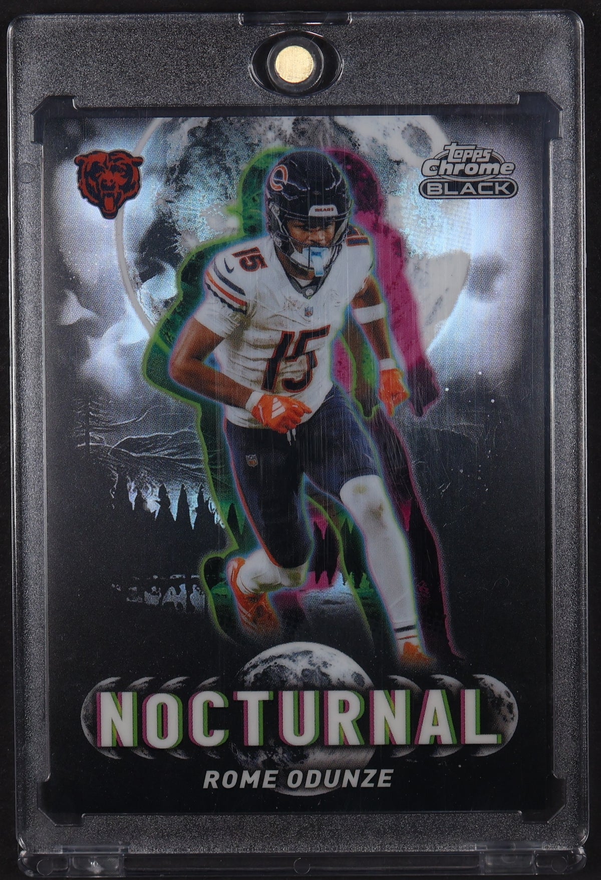 2025 Topps Chrome Black #N-14 Rome Odunze Nocturnal