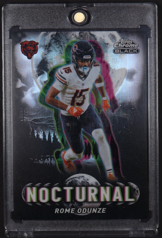 2025 Topps Chrome Black #N-14 Rome Odunze Nocturnal