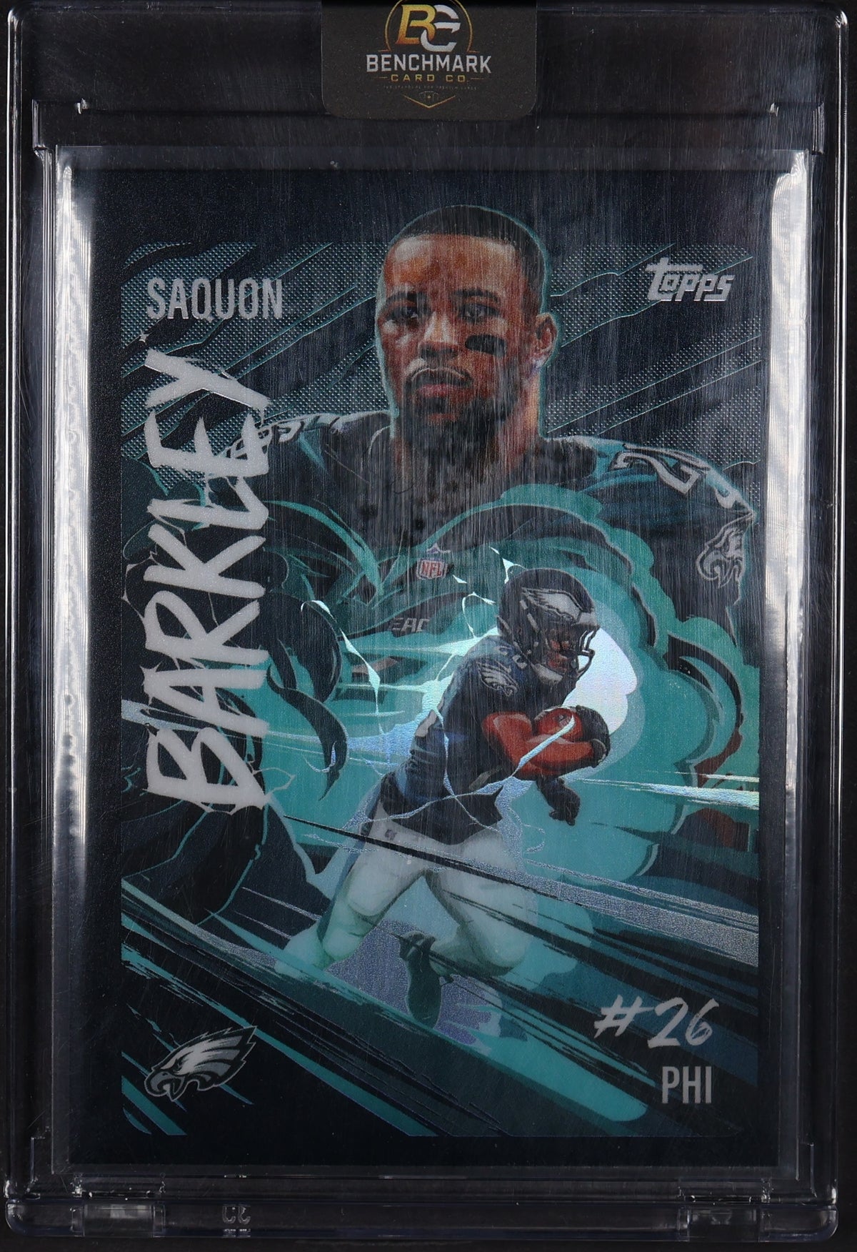 2025 Topps Chrome #UV-20 Saquon Barkley Ultra-Violet All-Stars