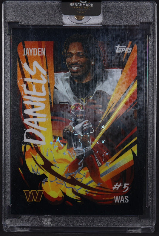2025 Topps Chrome #UV-19 Jayden Daniels Ultra-Violet All-Stars