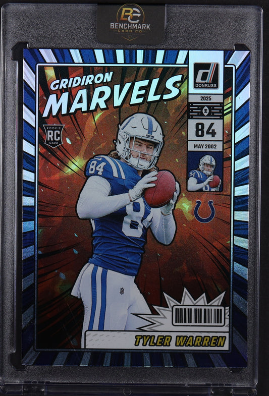 2025 Donruss #GM-TWN Tyler Warren Gridiron Marvels