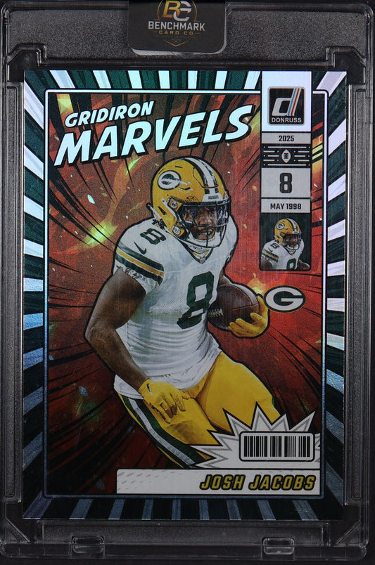 2025 Donruss #GM-JJS Josh Jacobs Gridiron Marvels