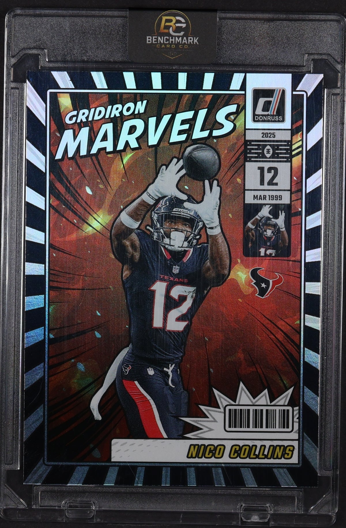 2025 Donruss #GM-NCS Nico Collins Gridiron Marvels