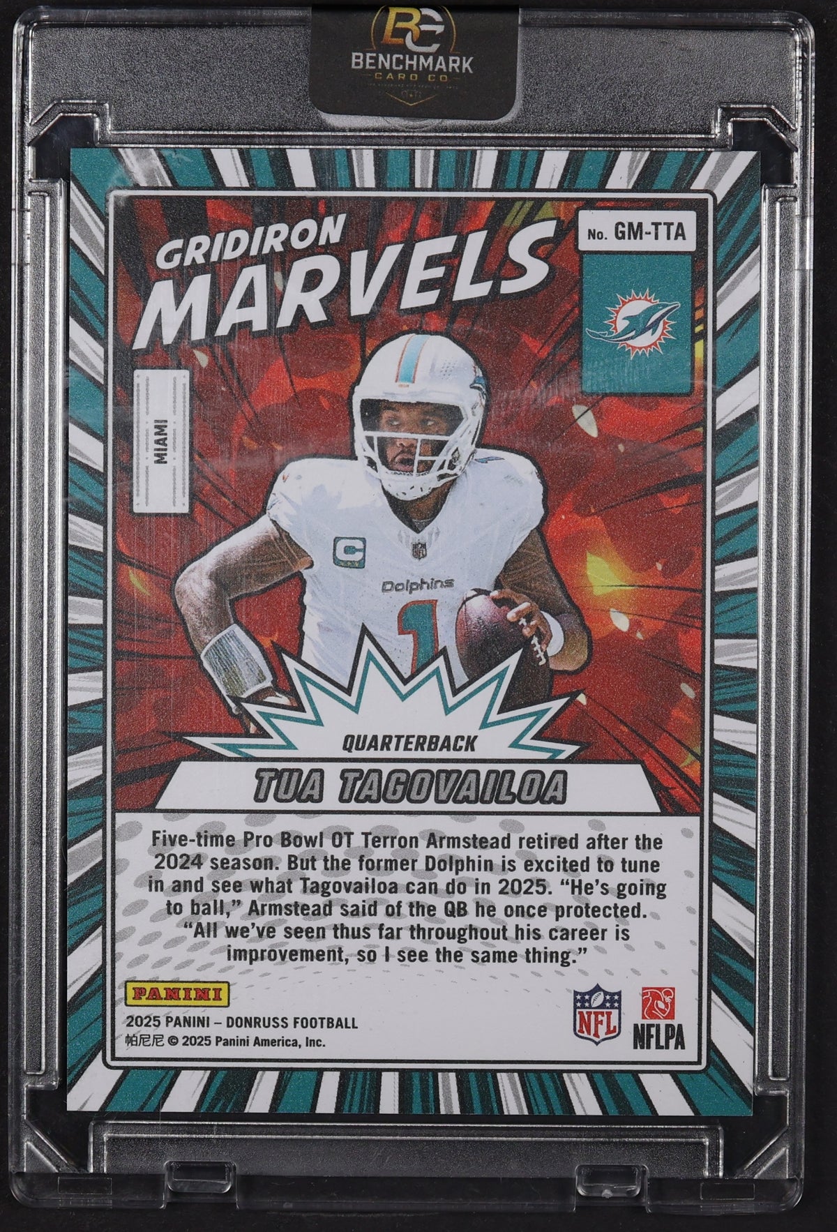 2023 Donruss #GM-TTA Tua Tagovailoa Gridiron Marvels