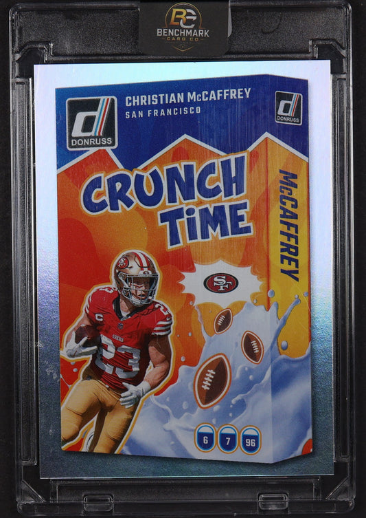 2025 Donruss #CRU-CMC Christian McCaffrey Crunch Time