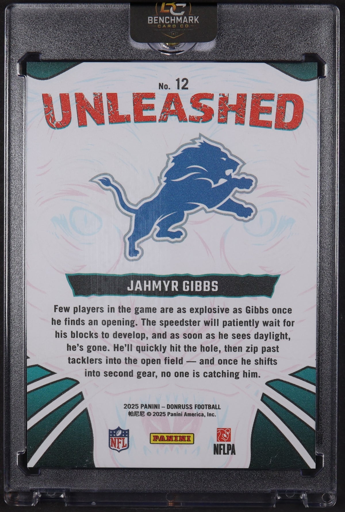 2025 Donruss #12 Jahmyr Gibbs Unleashed