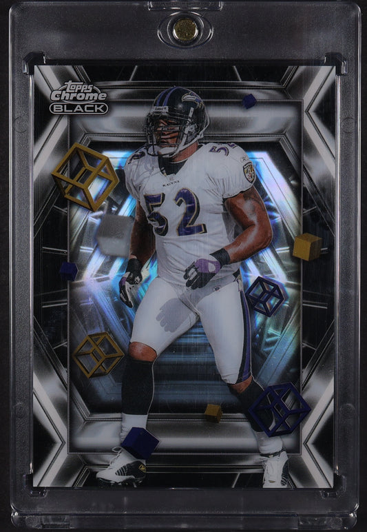 2025 Topps Chrome Black #DOD-10 Ray Lewis Depths of Darkness