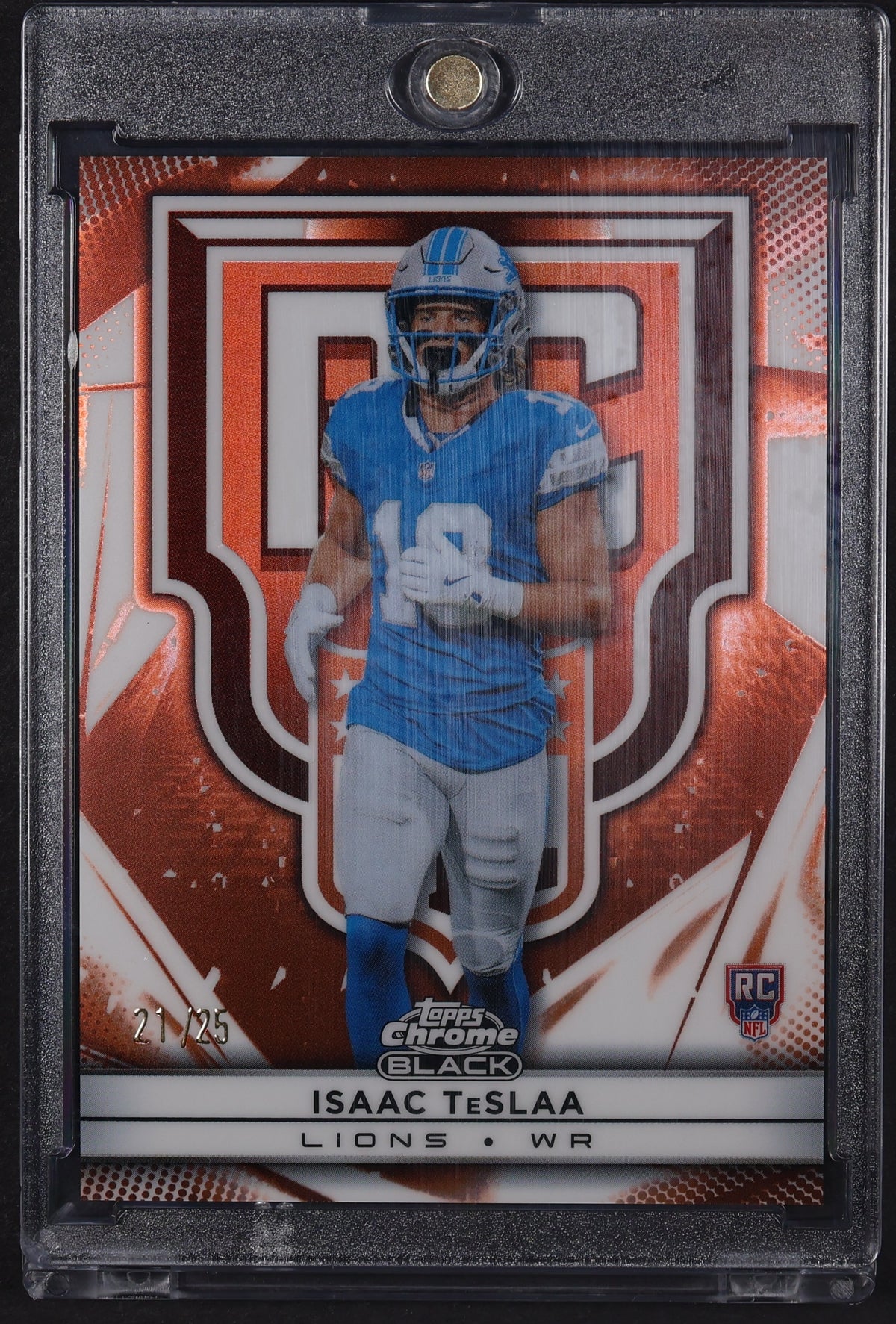 2025 Topps Chrome Black #RV-9 Isaac TeSlaa Rookie Orange Refractor #/25