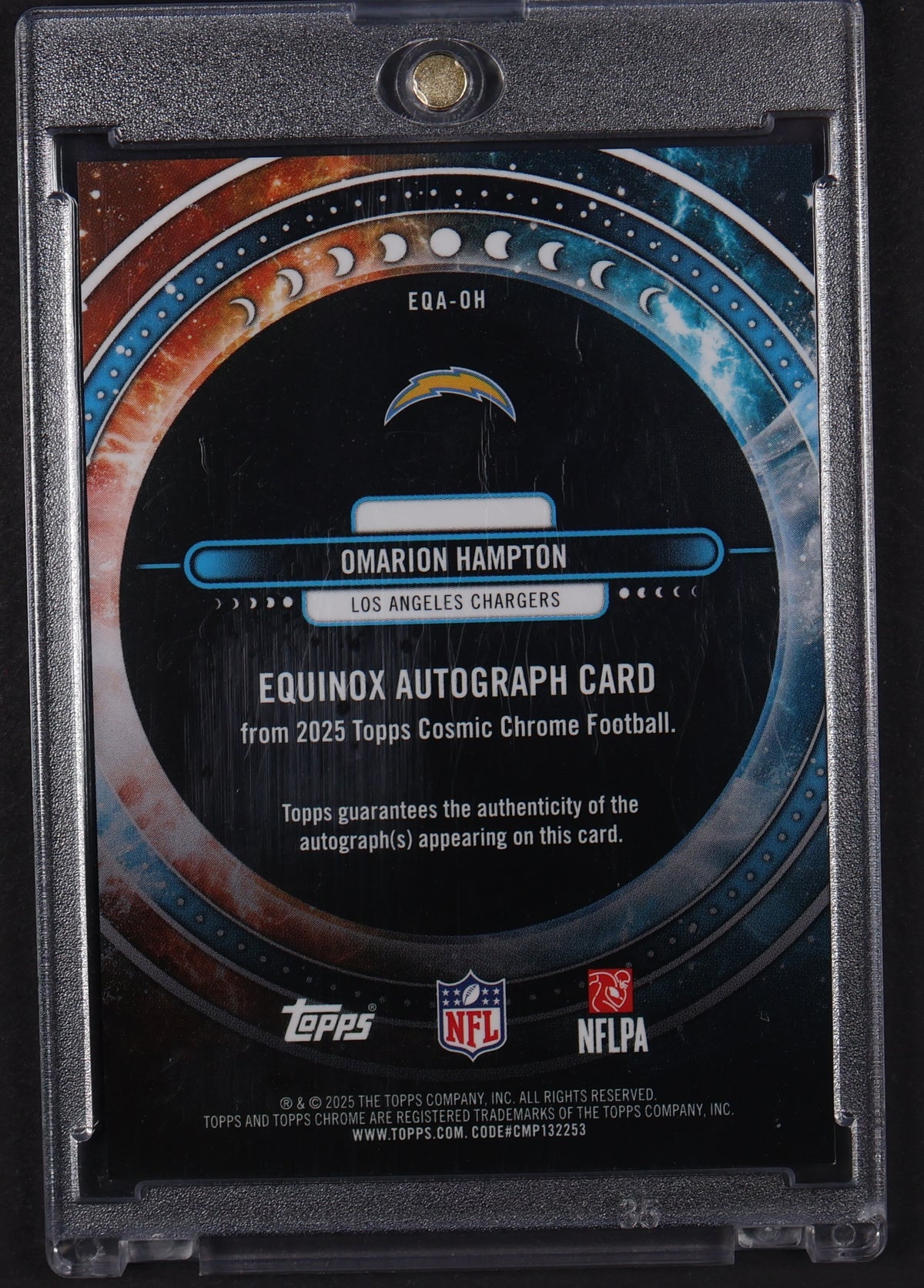 2025 Topps Chrome Cosmic #EQA-OH Omarion Hampton Equinox Autographs #/99
