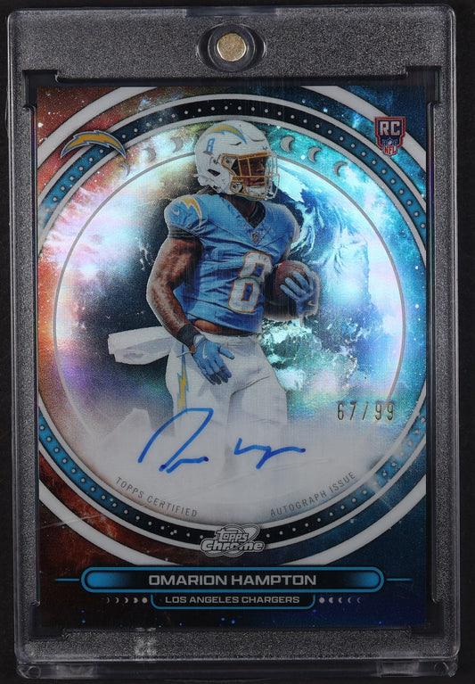 2025 Topps Chrome Cosmic #EQA-OH Omarion Hampton Equinox Autographs #/99
