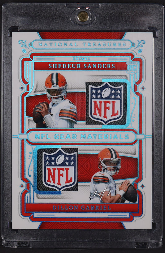 2025 National Treasures #RGCM-SG Sanders / Gabriel Rookie Laundry Brand Logo #/1