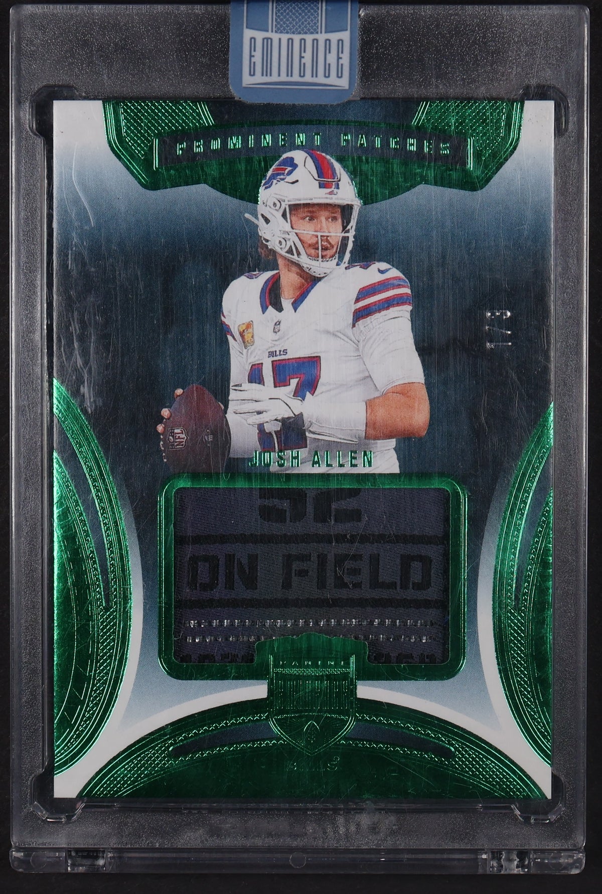 2024 Panini Eminence #PP-JAN Josh Allen Prominent Patches Tags #/3